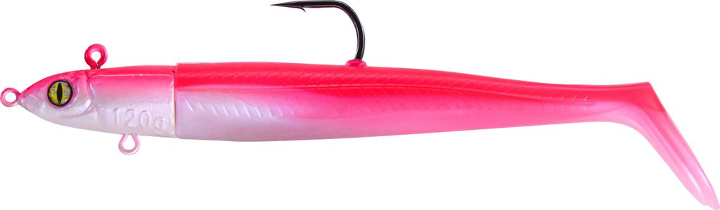 Balzer Valhall Rainer Korn Bullet Eel Schaufelschwanz - Gummifisch, Farbe:Pink Lady, Länge / Gewicht:14cm / 40g