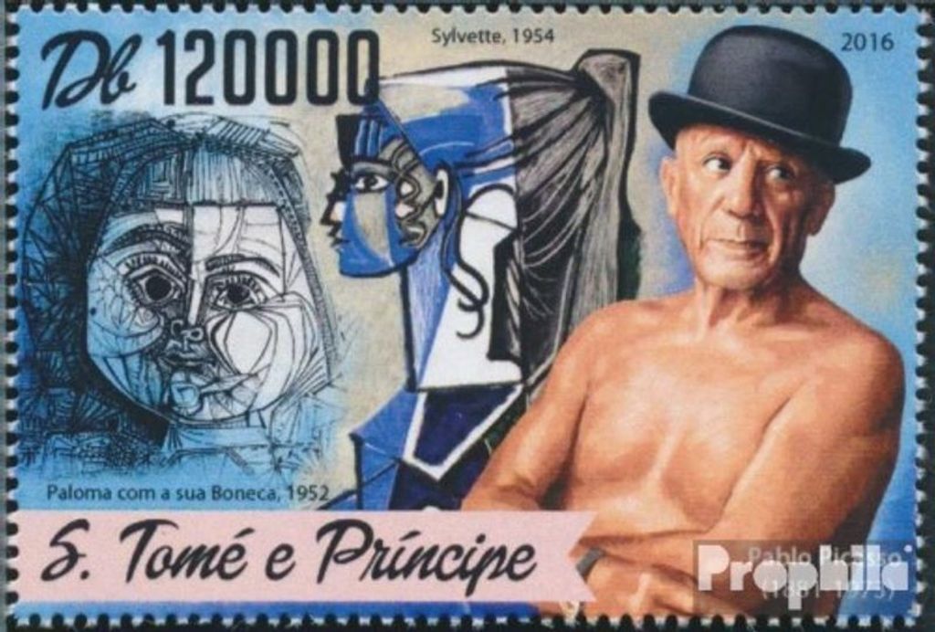 Briefmarken Sao Tome e Principe 2016 Mi 6950 (kompl. Ausgabe) postfrisch Pablo Picasso