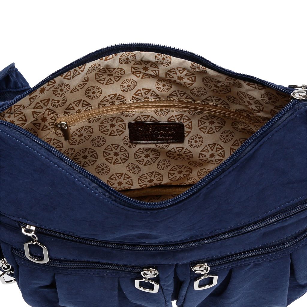 Christian Wippermann Damen Canvas Shopper Crossover Bag Blau