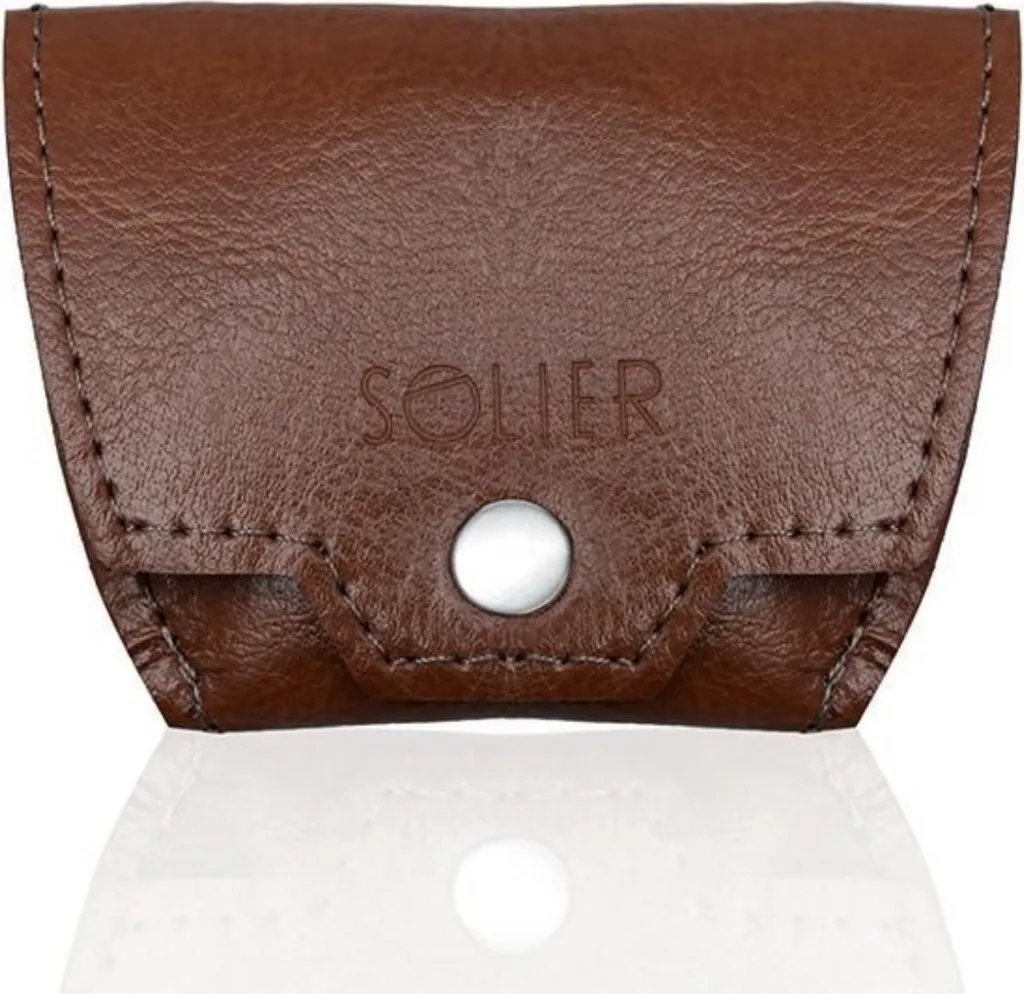 Portafoglio Slim Solier SA10 Marrone Vintage | Merlitz 233550 Leather
