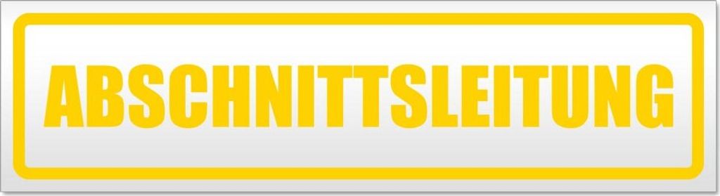 Abschnittsleitung Magnetschild Schild magnetisch