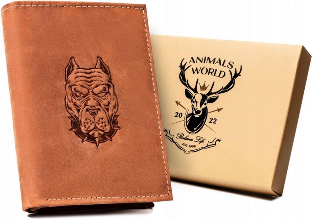 Always Wild Portemonnaie aus Leder für Männer Nutty braun One size