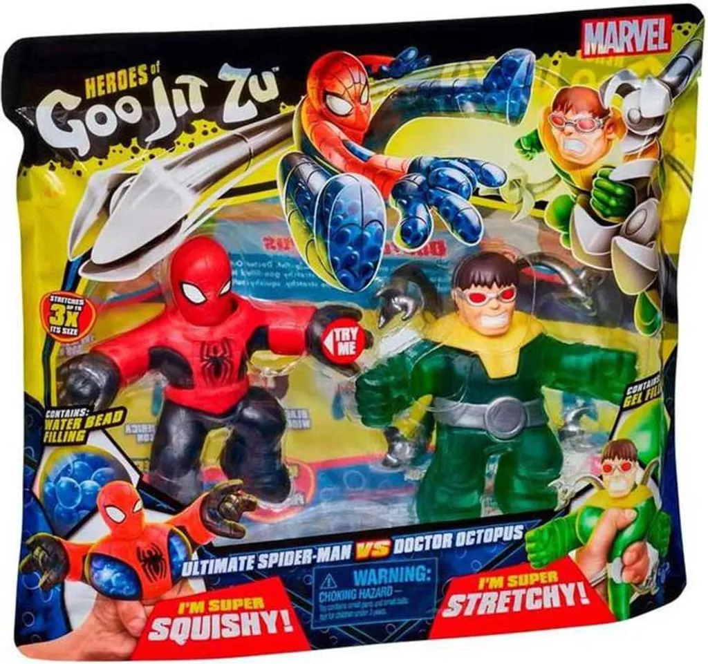 Goo Jit Zu Marvel Primal Pack Ultra Extensible Spider-Man vs Dr Octopus - 5