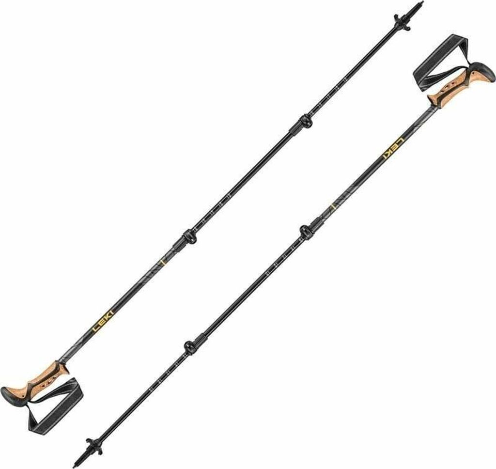 Leki Khumbu Lite Black/Dark Anthracite/Mango 100 - 135 cm Zdjęcie produktu 