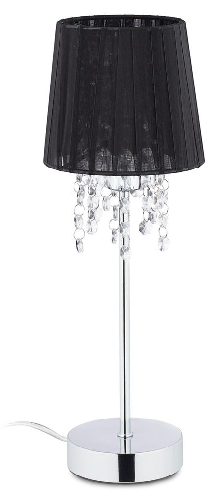 Lampa stołowa Relaxdays „Kristall”, klosz z organzy, Zdjęcie produktu 