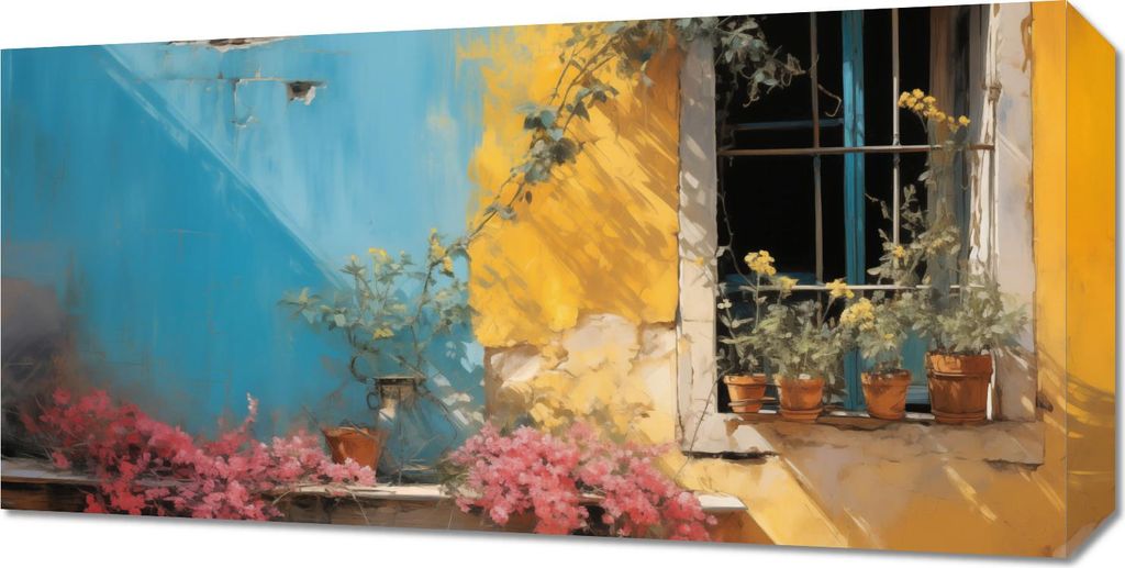 Bild 60x30cm Sonnige Straße