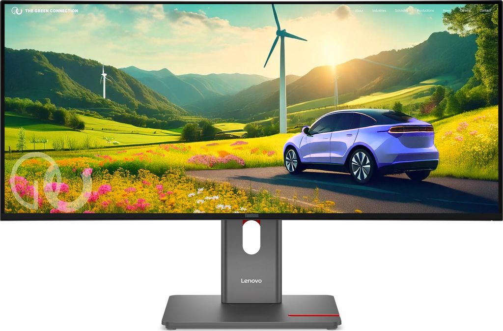Lenovo ThinkVision P34WD-40, 86,4 cm (34"), 3440 x 1440 Pixel, Wide Quad HD, LCD, 6 ms, Schwarz