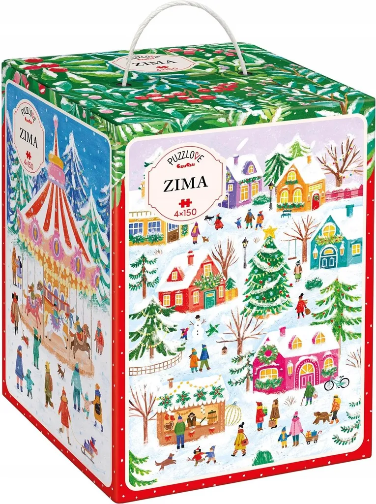CzuCzu Puzzle 600 pièces Hiver - Cadeau idéal pour passionnés de jeux