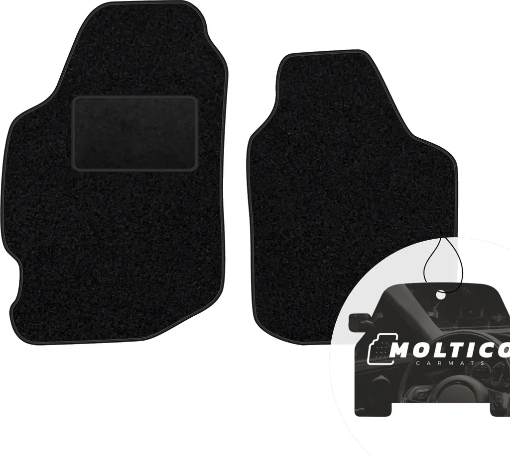 Tappetini Ford Escort V (1993-1995) Velluto Nero - Set 2 Pezzi