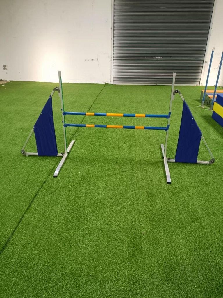 Agility Profi Jump Double - 2 Latten - höhenverstellbar - Hundetraining Sport und Wettkampf - Agility und Agility Hund - Outdoor Agility Equipment