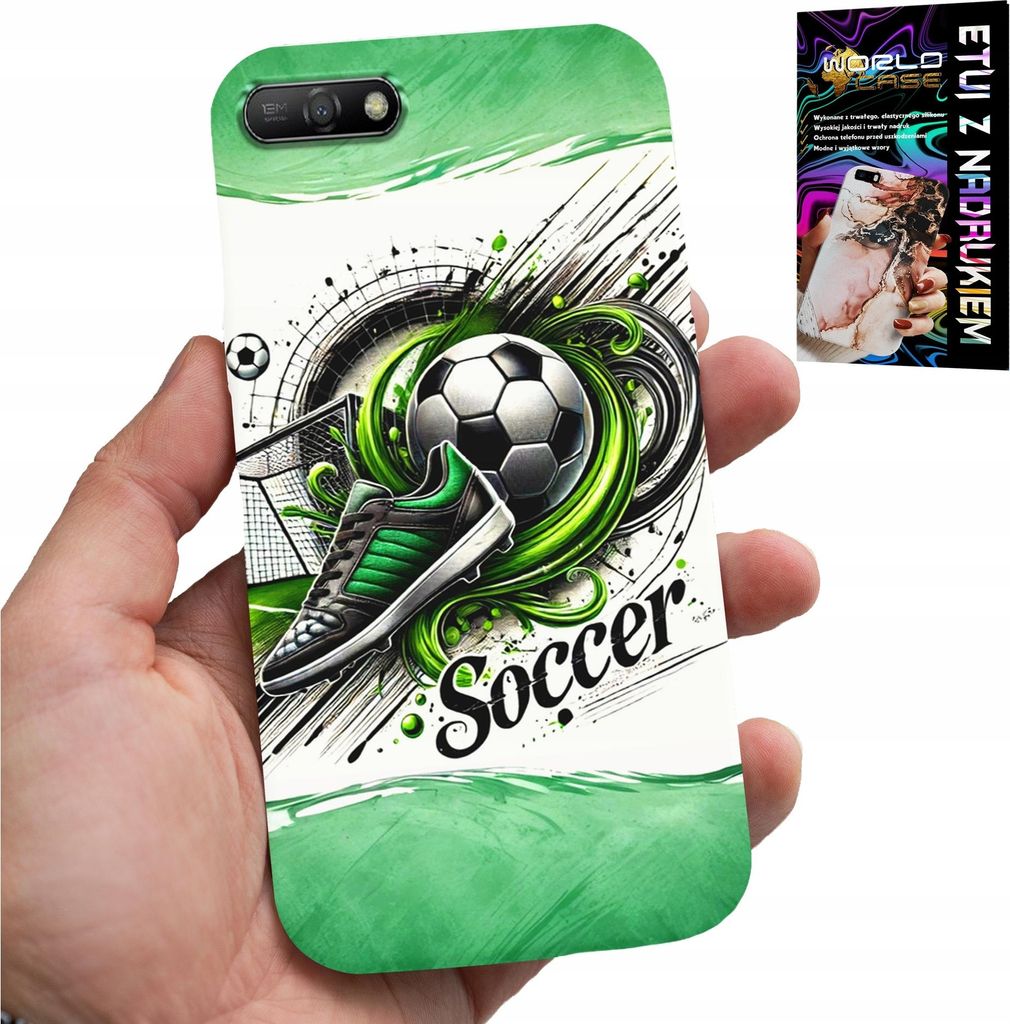Etui Do Huawei Y6 2018 - Piłka Nożna, Football Piłka Case + Szkło