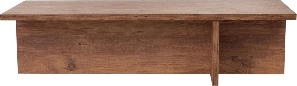 Table Basse Marmorito Chêne Marron 120x45 cm : Stable et Facile à Monter
