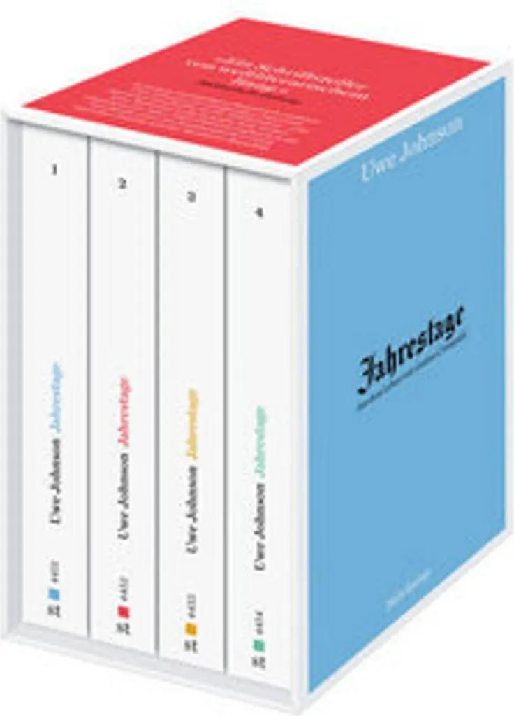 Livre Jahrestage 1-4 Roman Historique Coffret Complet de Uwe Johnson