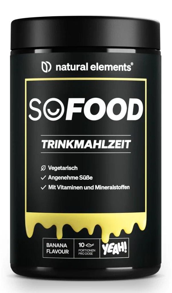 So Food Trinkmahlzeit - 900 g Pulver_für 10 Tage / Banana Produktbild 