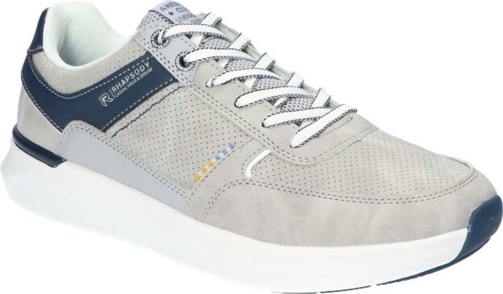 AMERICAN CLUB RH124 Schuhe für Herren, Herrenschuhe, Sneaker, Schuheinlage "MEMORY FOAM SYSTEM", Rhapsody, Grau 46