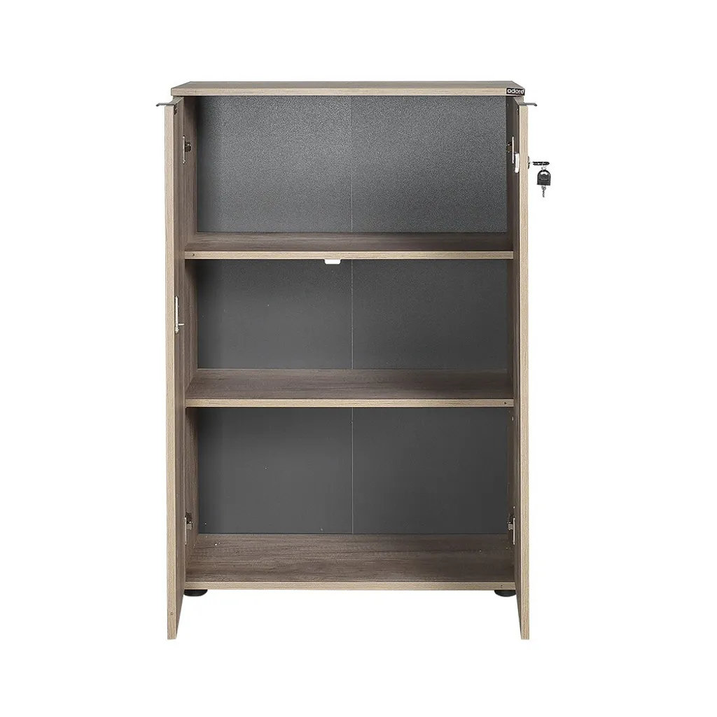 Bibliothèque Noyer Clair 109 cm : Solution Rangement Gain de Place - 8