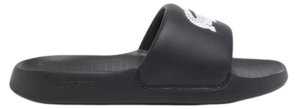 Lacoste Badelatschen Serve Slide 1.0 Herren Schwarz Weiß