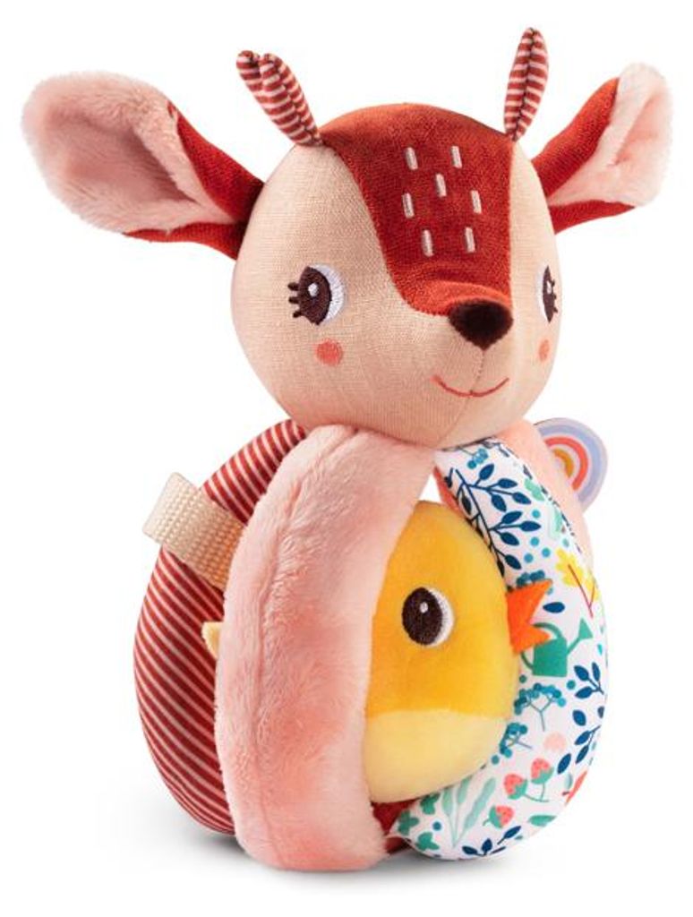 Lilliputiens Greif-Rassel Babyspielzeug Stella - weiche Rassel für kleine Hände