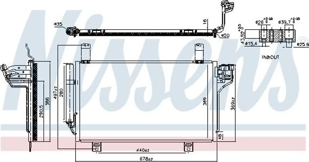 Condenseur de Climatisation Nissens 941202 - Réparation Clim Mazda CX-5