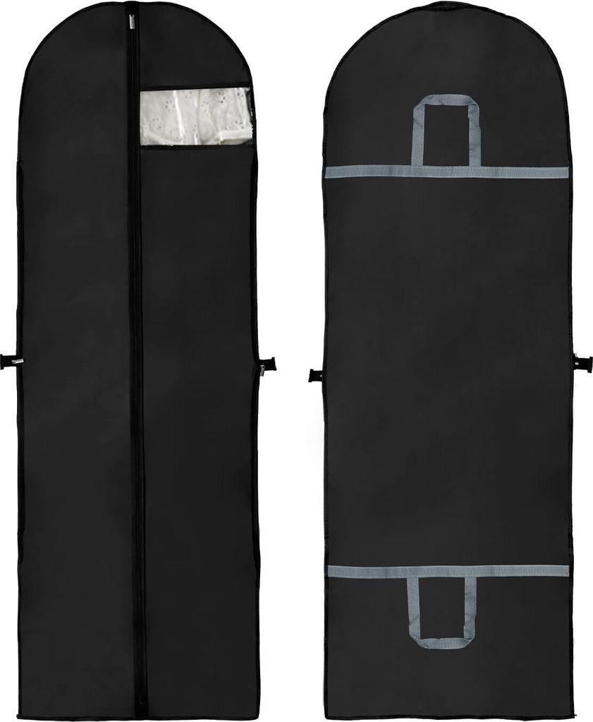 Kleidersäcke lang 180×60cm 2 Stück, faltbare Kleidersäcke Produktbild 