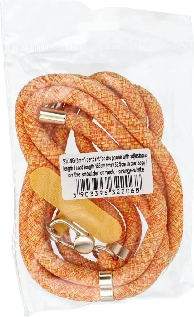 Cordino Smartphone SWING 8mm Arancione - Resistente e Regolabile - 3