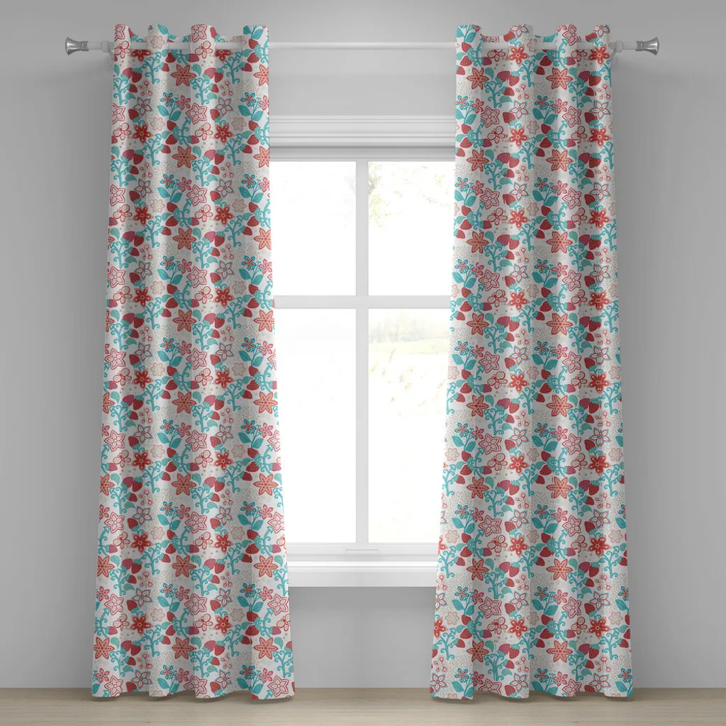 Tende Decorative 280x245 cm Motivo Floreale ABAKUHAUS per Giochi