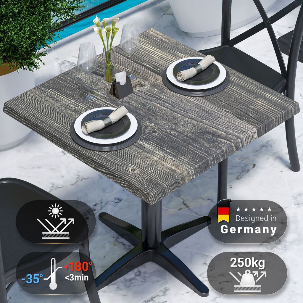 JAMAIKA | Bistro Außen Tischplatte | B:T 60 x 60 cm | Produktbild 