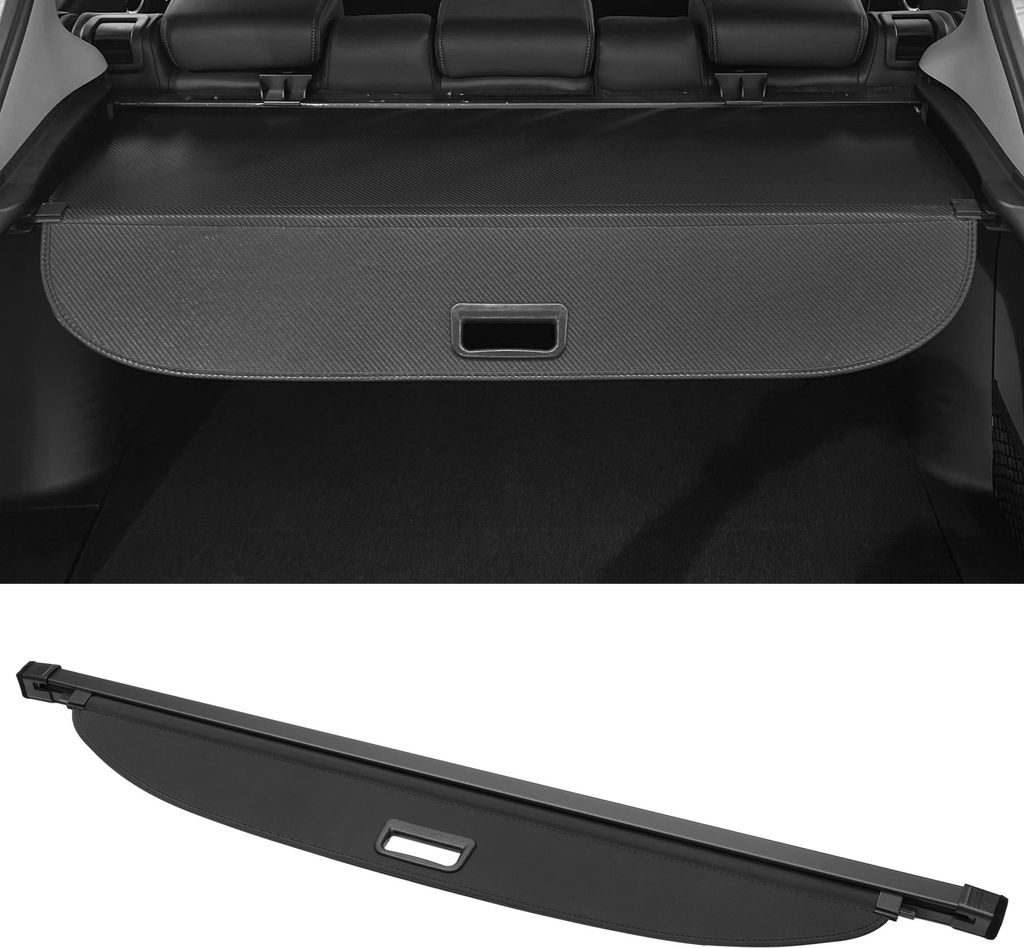 Auto Kofferraum ausziehbare Ladungsabdeckung für Kia Niro 2017-2022 Heckklappenablage Gepäcksicherheitsabdeckung Schattierung, Leinwand, Glanzsch...