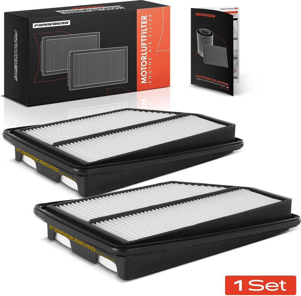 Frankberg 2x Luftfilter Filtereinsatz für Honda Civic 8 Hatchback FK FN 2.2 CTDi 2005-2011