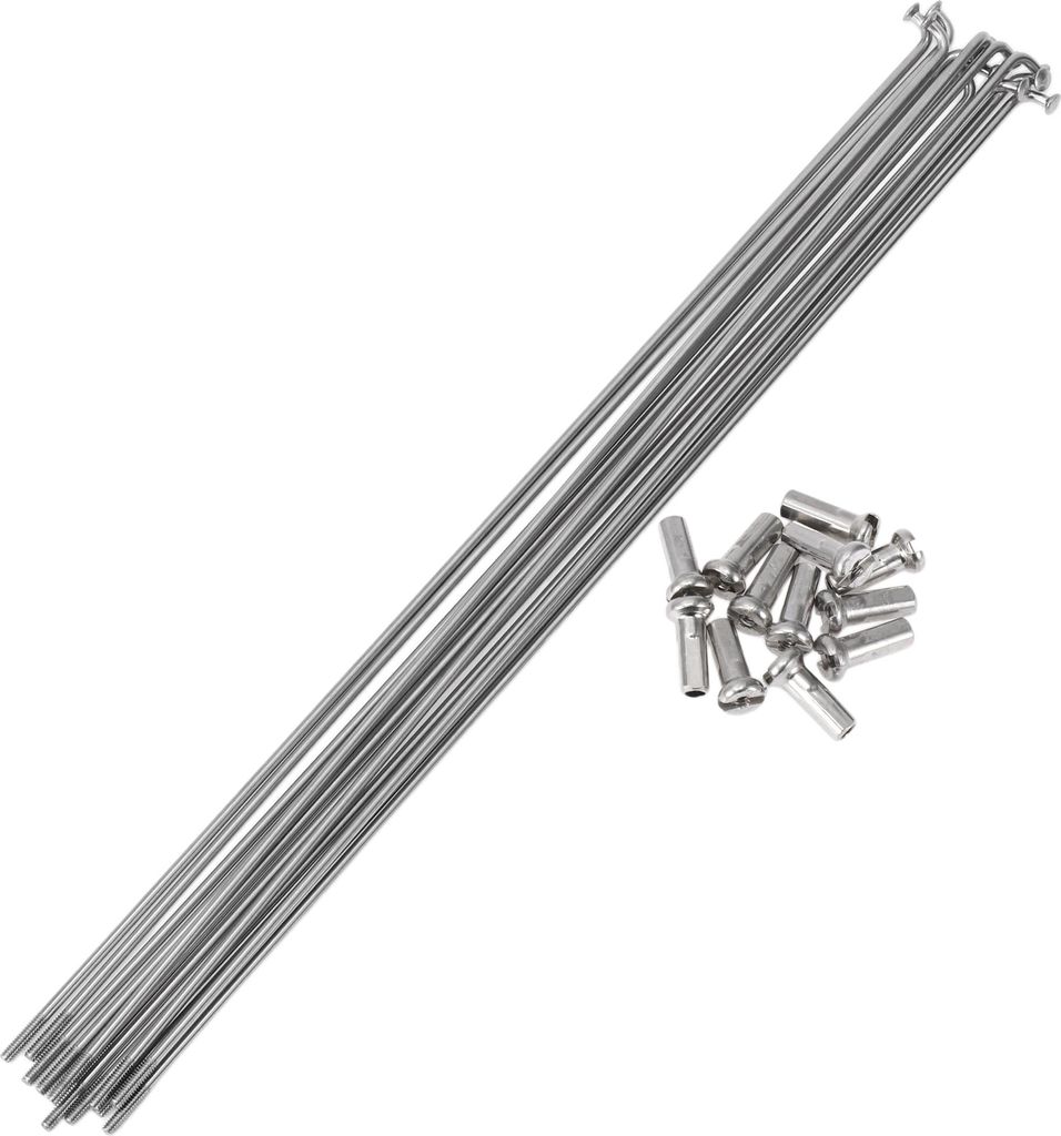12 Set 14G Fahrradspeichen 229mm Fahrradrad Speichen 304 Edelstahl Silber Ton