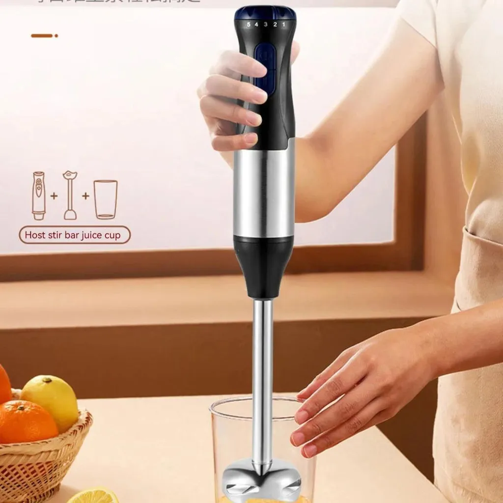 Presse-citron manuel multifonction 4 en 1 gris clair avec lames intégrées - 3