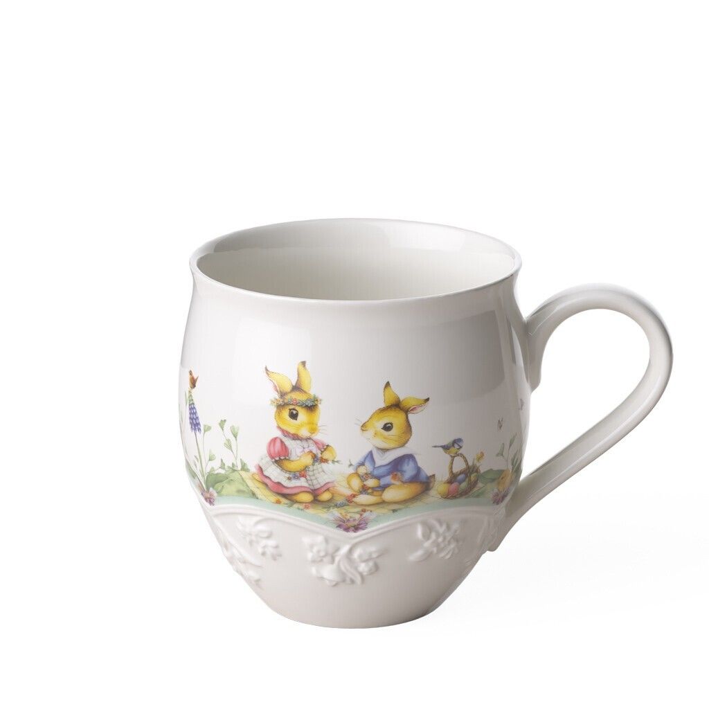 Villeroy & Boch Spring Fantasy Becher mit Henkel Blumenwiese 0,5l Set6
