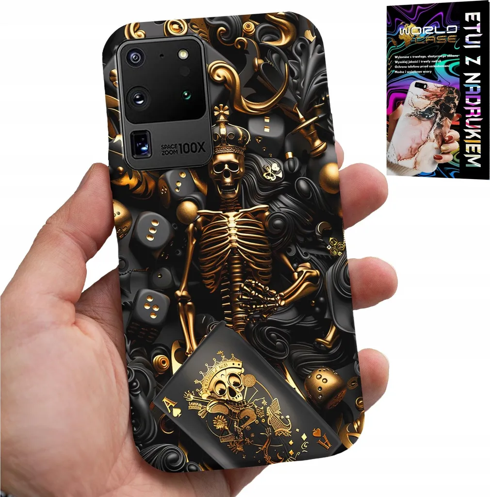 Cover Poker King per Samsung S20 Ultra - Design Re di Cuori + Folia