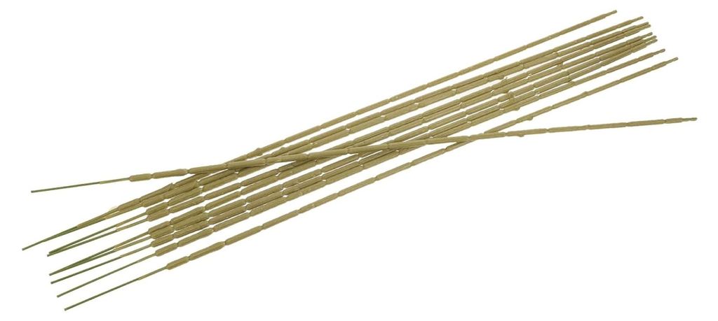 Künstliche Blumenstiele 10 Stück Limettengrün Flexible Blütenzweige aus Kunststoff für Hochzeitsdekoration und Bastelbedarf