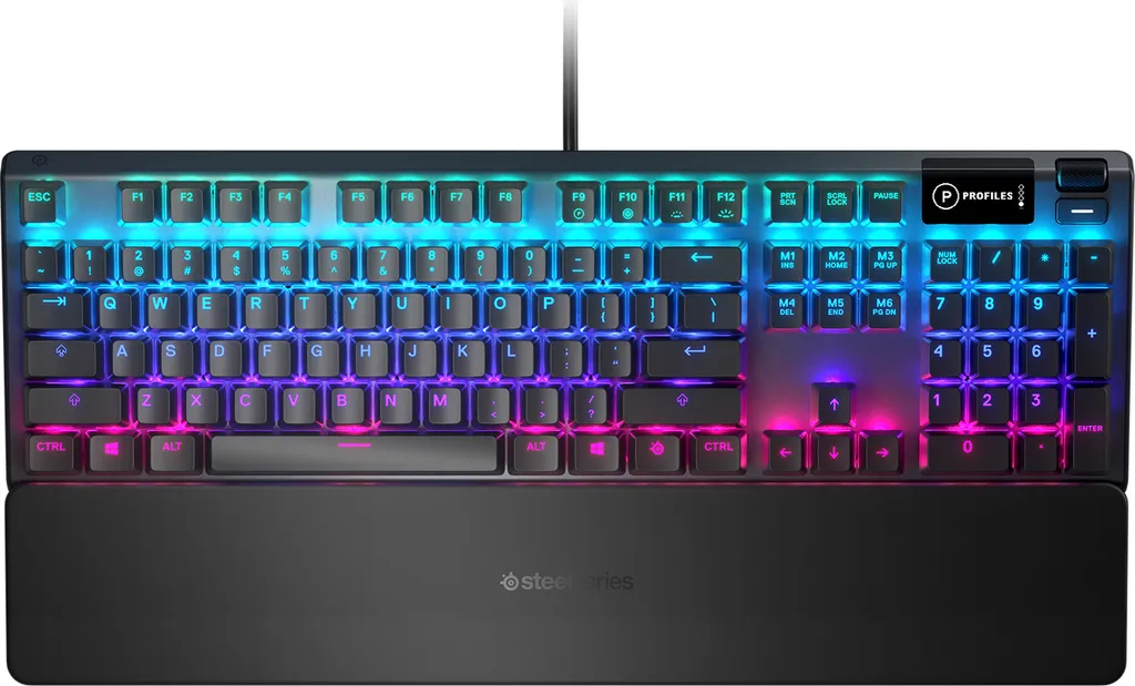 Clavier Gamer SteelSeries Apex 5 Hybride Mécanique Noir Format Qwerty