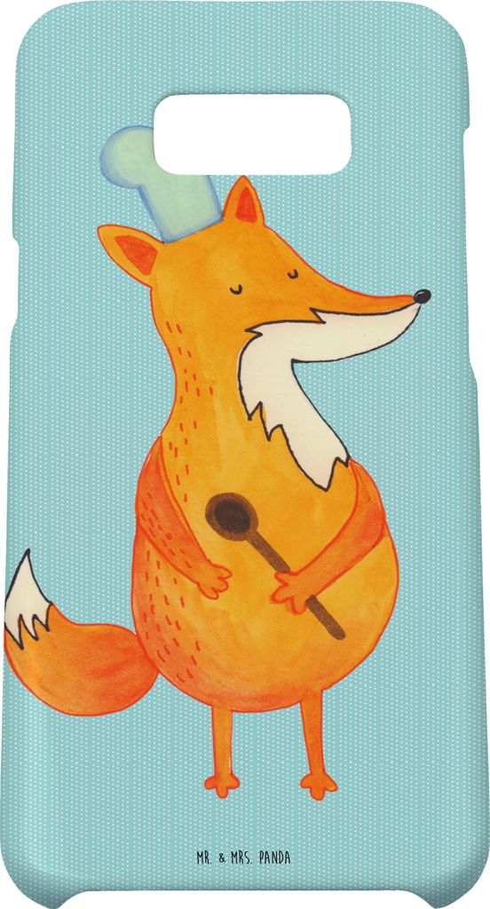 Mr. & Mrs. Panda Samsung Galaxy S8 plus Handyhülle Fuchs Koch - Türkis Pastell - Geschenk, Cover, Handy, Case, Spruch Lustig, Bäcker, Hülle, Ch...