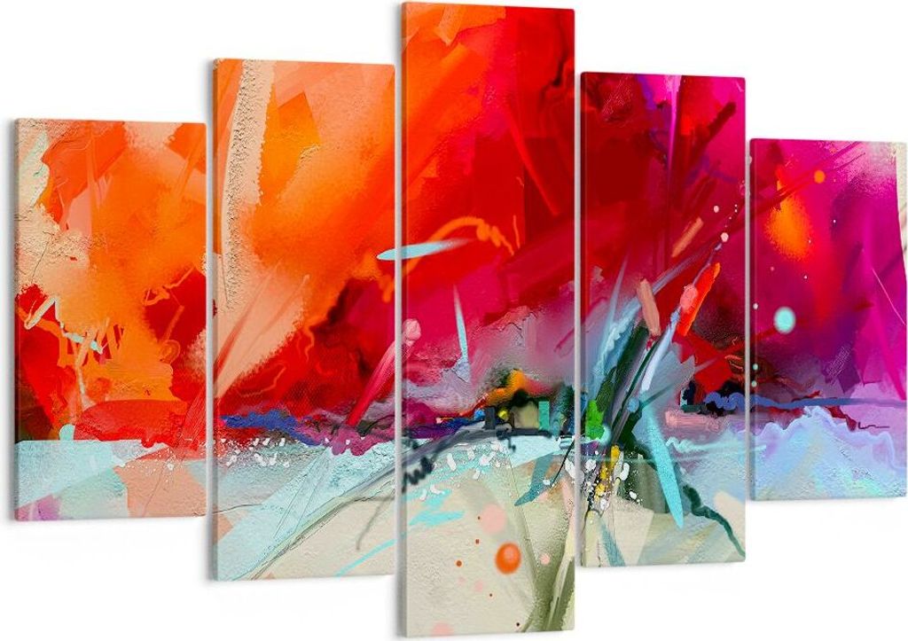Bild auf Leinwand - Leinwandbild - Abstraktion modern - 150x100cm - Wand Bild - Wanddeko - Leinwanddruck - Bilder - Kunstdruck - Wanddekoration - L...