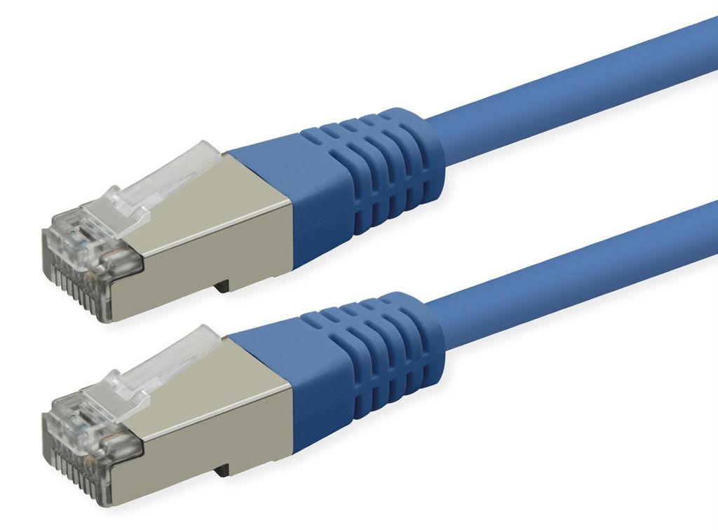 ROLINE Patchkabel Cat.6 (Class E), PoE, S/FTP (PiMF), blau, 3 m