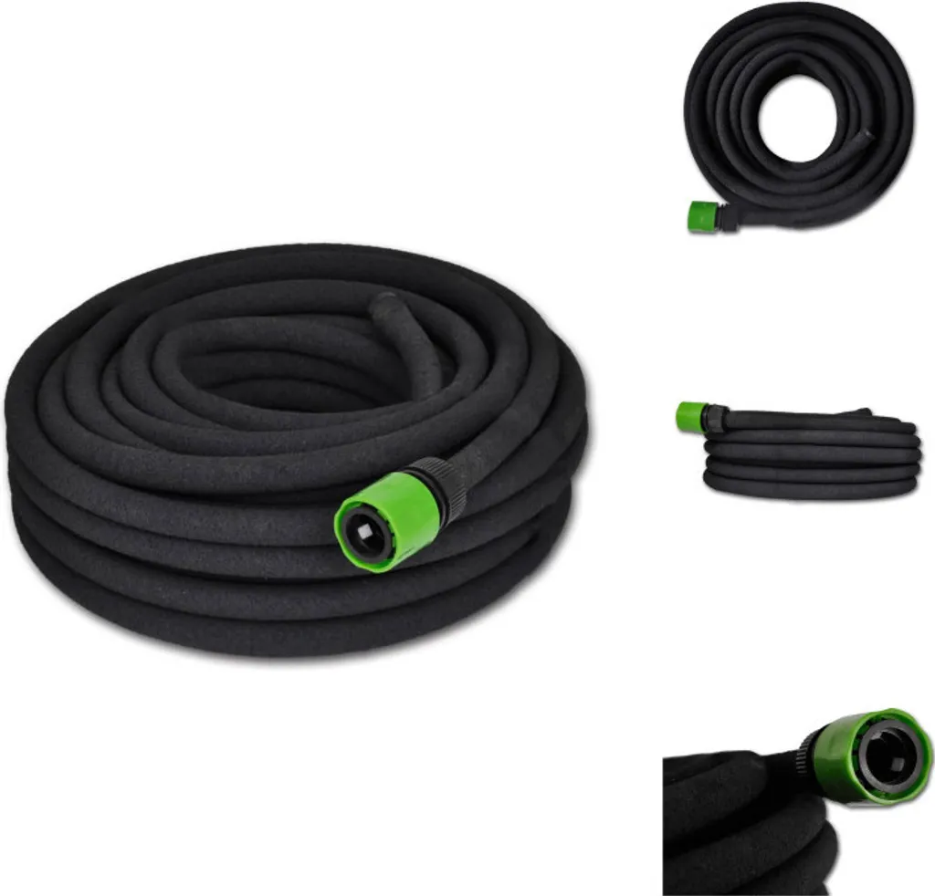 Tuyau d'arrosage anti-torsion 50m 1/2" avec kit de raccordement complet