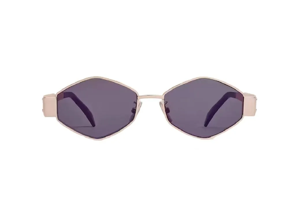 Protection Solaire CELINE CL40254U Anti-Éblouissement en Métal Doré