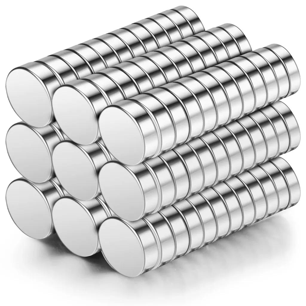 Lot de 100 Aimants Néodyme 5x2 mm Puissants avec Boîte de Rangement