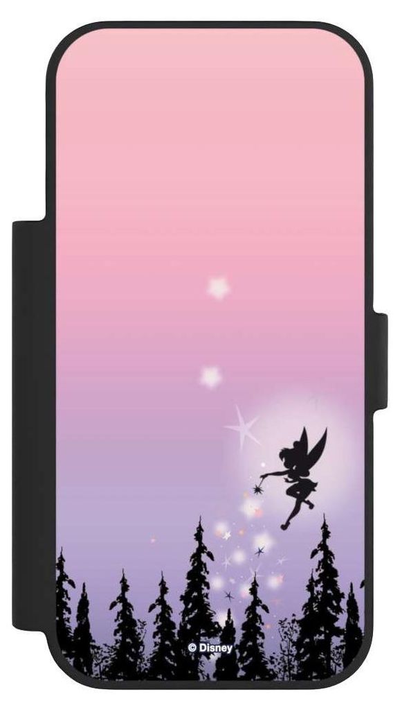 NIVOCASE Klapphülle für Apple iPhone 17 Pro Handyhülle aus Kunst Leder NIVOflip schwarz Disney Offizielles Lizenzprodukt Tinkerbell