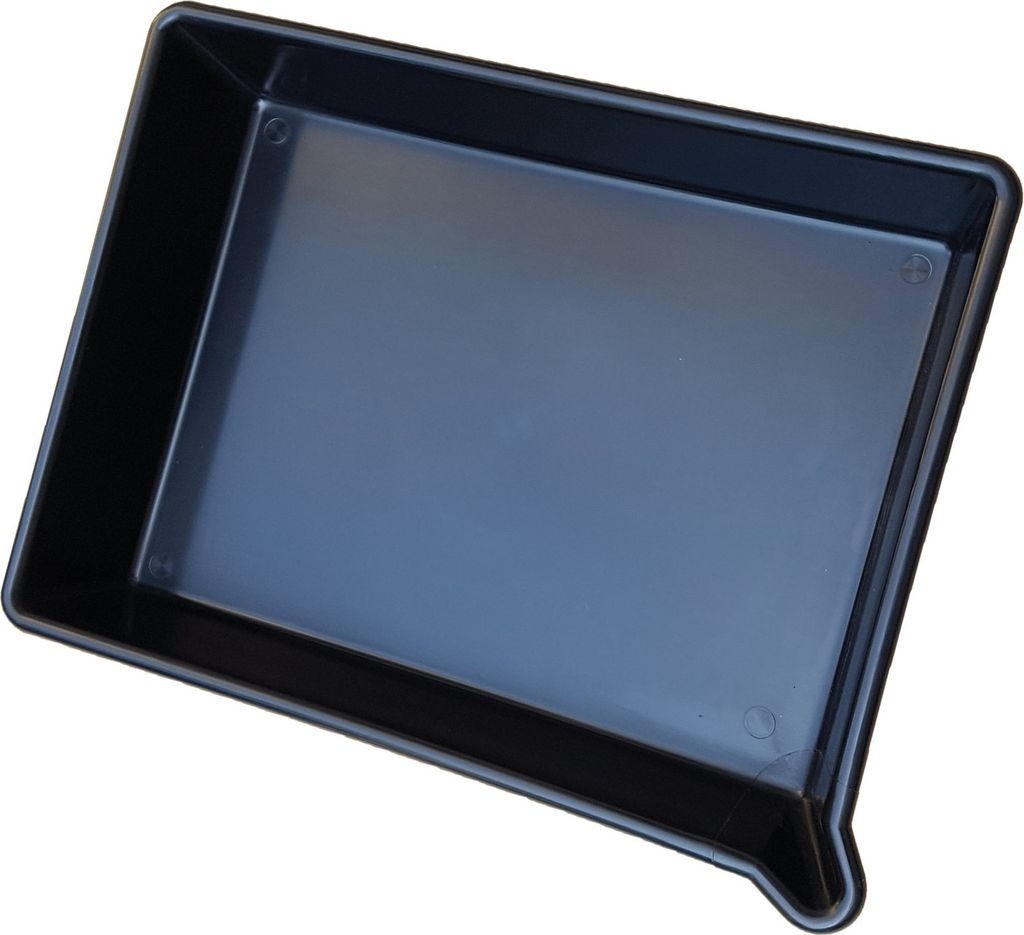 W20 Öl-Auffangwanne mit Nase mit Ablauf-Nase 53x 40x 9.5cm