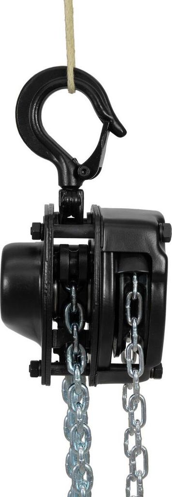 SAFETEX Stirnradflaschenzug 250kg 6m Hub schwarz