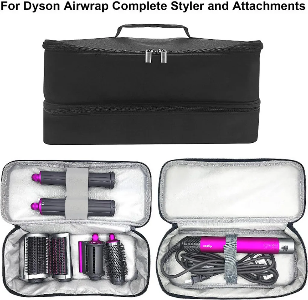 Housse de transport rigide pour fer à friser et sèche-cheveux Dyson noir - 2