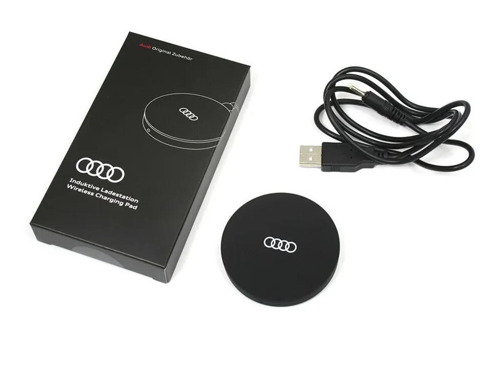 Station de charge sans fil induction Qi et USB d'origine Audi et VW