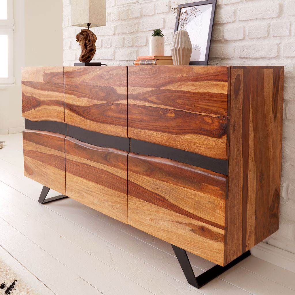 riess-ambiente Massivholz Sideboard AMAZONAS 150cm braun Produktbild 