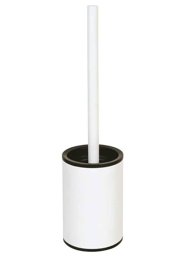 Toiletten- und WC-Bürste WHITE aus weißem Messing 36,5 cm BEMETA