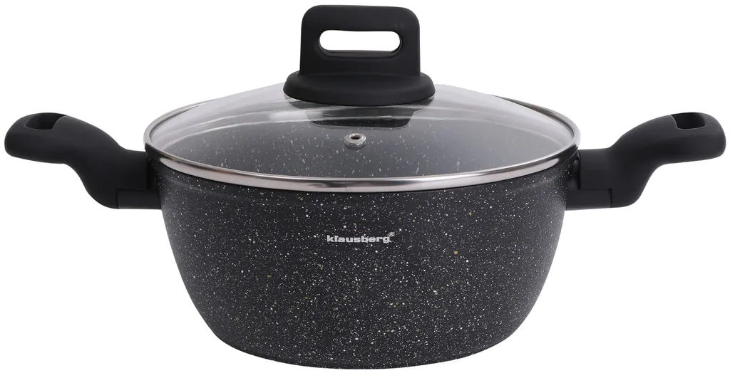 Klausberg KB7670 Pentola 20cm Marmo 2,3L per Induzione e Gas