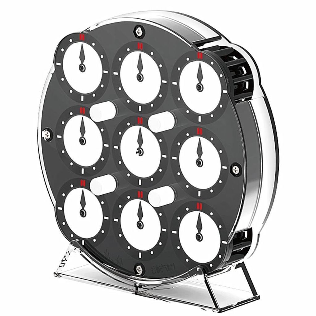 Magnetisches Doppelseiten-Rätsel, ABS Logikspiel, 4 NdFeB Magnete, 10×10×1,7 cm, ab 12 Jahren, tragbar, Geschicklichkeit & Denkspiel